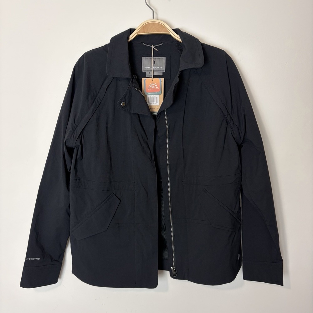 Royal Robbins Women's Discovery‎ Convertible Jacket II Size Small Jet Black NWT